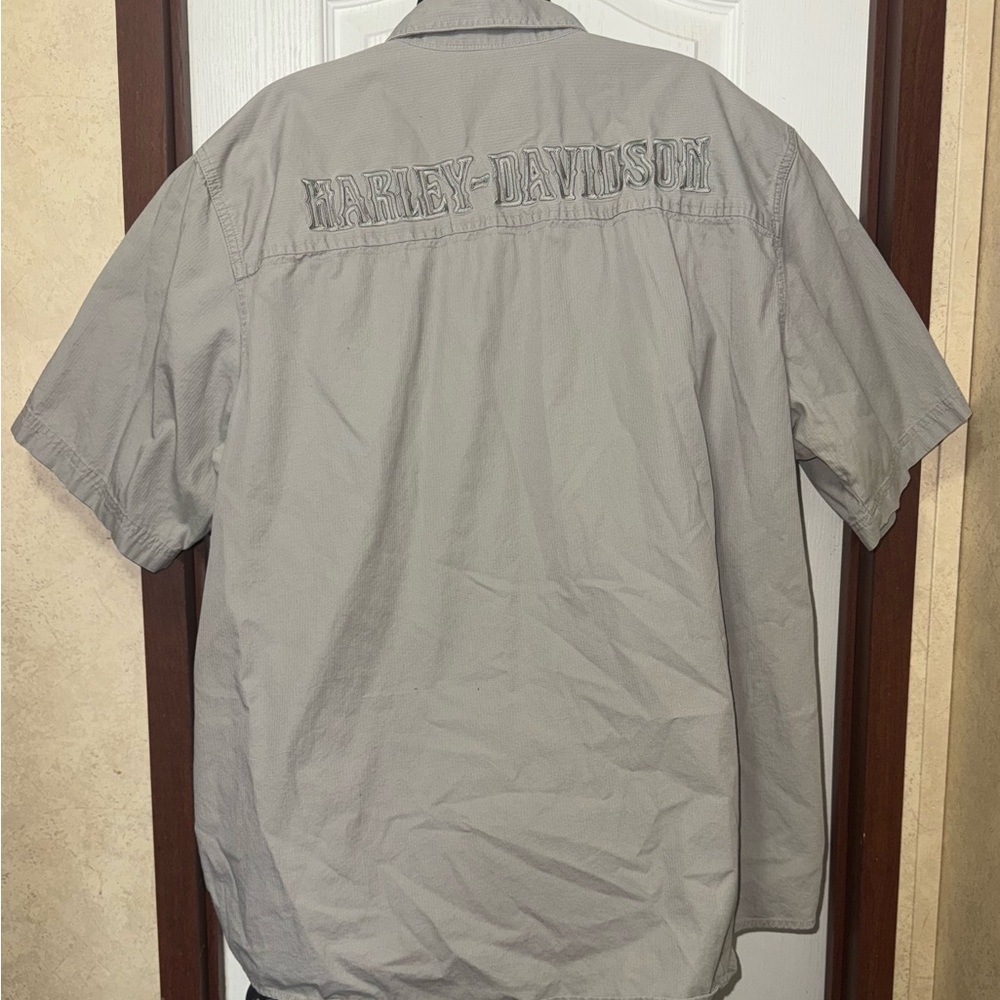 Harley-Davidson Tan Button Down Shirt - Picture 4 of 10